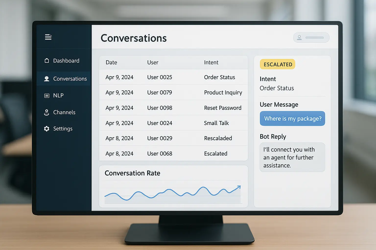 Implementation checklist for enterprise conversational AI platform rollout and training