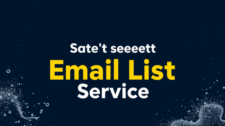 Best Email List Cleaning Service
