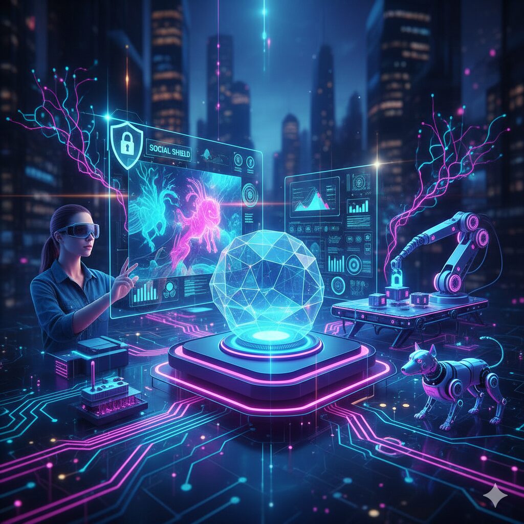  daily AI automation breakthroughs updates showing futuristic technology transformation in workplace