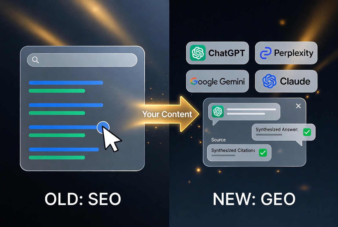 GEO SEO strategy 2026 — getting cited by ChatGPT Perplexity and Google Gemini