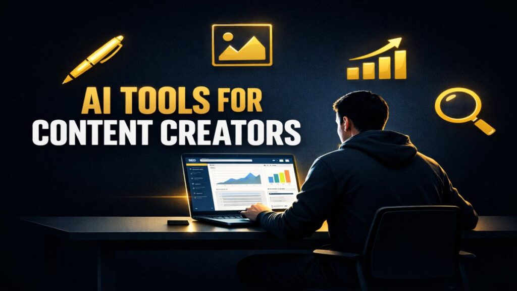 AI tools for content creators showing writing SEO and image generation dashboard (b) Filename: ai-tools-for-content-creators-comparison.jpg (c) Alt text: AI tools for content creators comparison showing workflow before and after using AI (d) HTML img tag: html ⏸️ STOPPING HERE. Generate all 3 images at 1200×675px, compress to under 150KB at TinyPNG.com, upload to WordPress Media Library, then send me the 3 URLs like this: Image 1 URL: https://ai.keyforriches.com/wp-content/uploads/2026/[month]/ai-tools-for-content-creators-featured.jpg Image 2 URL: https://ai.keyforriches.com/wp-content/uploads/2026/[month]/ai-tools-for-content-creators-toolkit.jpg Image 3 URL: https://ai.keyforriches.com/wp-content/uploads/2026/[month]/ai-tools-for-content-creators-comparison.jpg Then say: "Here are my 3 image URLs. Now write the complete article." — and I'll deliver the full WordPress HTML with all inline styles, schema, FAQs, comparison tables, and ScalaHosting CTA ready to paste.