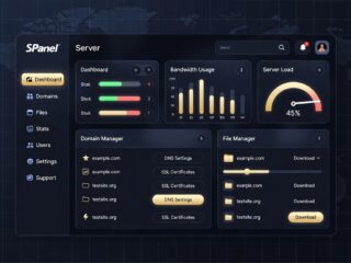SPanel tutorial for beginners 2026 — ScalaHosting control panel dashboard overview
